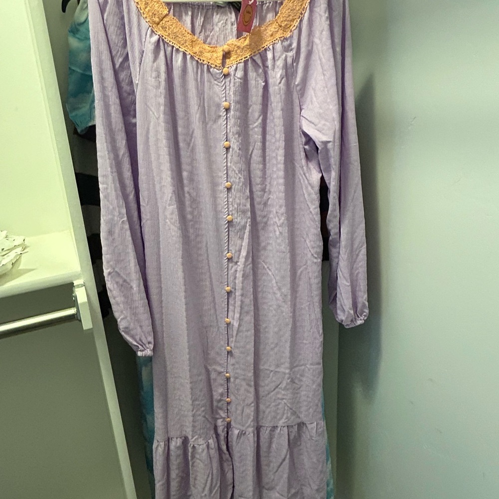 NWT Dressed In Lala Romanticize Your Life Dress in lavender Size S - Picture 3 of 3